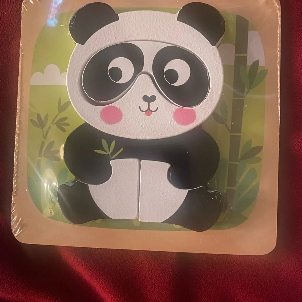 Puzzles-Wooden-Animals-6 total-wrapped - Picture 2 of 7